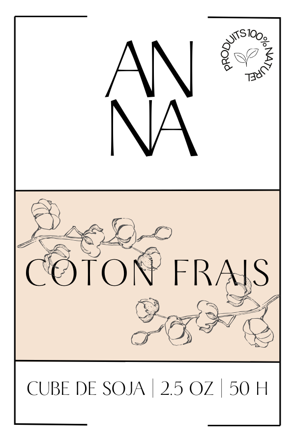 CUBE DE CIRE - COTON FRAIS