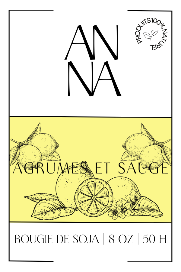 BOUGIE - AGRUMES ET SAUGE